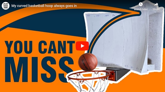 工程師打造出怎麼投都能進球的籃板